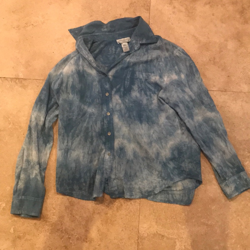 Tie dye button down